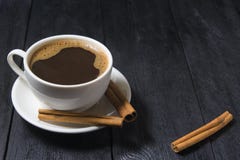 Cup of coffee on wooden table stock images Cup of coffee on wooden table stock images