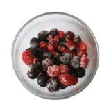 Cup Of Frozen Berries Royalty Free Stock Photography