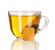 Cup of tea isolated