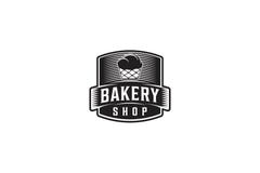 Cupcake label, Vintage emblem bakery logo royalty free illustration Cupcake label, Vintage emblem bakery logo royalty free illustration