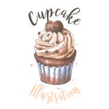 Cupcake Συρμένο χέρι εικονίδιο αρτοποιείων σκίτσων απεικόνισης διανυσματική απεικόνιση Cupcake Συρμένο χέρι εικονίδιο αρτοποιείων σκίτσων απεικόνισης διανυσματική απεικόνιση
