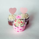 Cupcakes voor een prinses stock afbeeldingen Cupcakes voor een prinses stock afbeeldingen