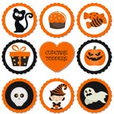 Cupcaketoppers voor Halloween vector illustratie Cupcaketoppers voor Halloween vector illustratie