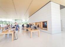 Apple merchandise retail store at Apple Park Visitor Center stock images Apple merchandise retail store at Apple Park Visitor Center stock images