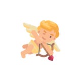 Cupido lindo que tira el suyo arco Icono plano del carácter del día de tarjetas del día de San Valentín libre illustration Cupido lindo que tira el suyo arco Icono plano del carácter del día de tarjetas del día de San Valentín libre illustration