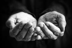 Cupped hands stock photos Cupped hands stock photos