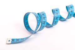 Curled Measuring Tape Royalty Free Stock Image