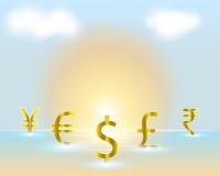 Currency symbol Dollar,Euro,Rupee,Pound,money exchange concepts vector illustration Currency symbol Dollar,Euro,Rupee,Pound,money exchange concepts vector illustration