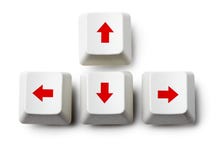 Cursor arrow keys on white royalty free illustration Cursor arrow keys on white royalty free illustration