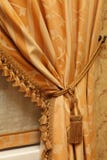 Curtain of yellow color Stock Photo Curtain of yellow color Stock Photo