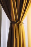 Curtain yellow window draped textile Stock Photo Curtain yellow window draped textile Stock Photo