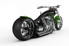 Custom Bike Rear View Royalty Free Stock Photo Custom Bike Rear View Royalty Free Stock Photo