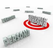 Customer Buyer Persona Character Wants Needs Marketing Story vector illustration Customer Buyer Persona Character Wants Needs Marketing Story vector illustration