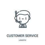 customer service icon vector from logistic collection. Thin line customer service outline icon vector illustration royalty free illustration customer service icon vector from logistic collection. Thin line customer service outline icon vector illustration royalty free illustration