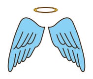 Cute Cartoon Angel Wings Halo Stock Illustrations – 367 Cute Cartoon