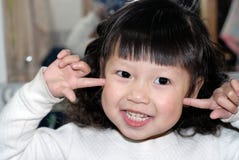 Cute Asian Girl Smile Royalty Free Stock Photos