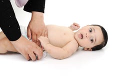 Cute Baby Isolated Royalty Free Stock Photography