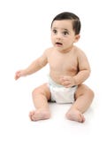 Cute Baby Isolated Royalty Free Stock Photography