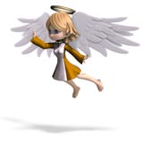 Cute Cartoon Angel With Wings And Halo Royalty Free Stock Photos Cute Cartoon Angel With Wings And Halo Royalty Free Stock Photos