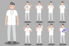 Cute cartoon pharmacist vector illustration Cute cartoon pharmacist vector illustration