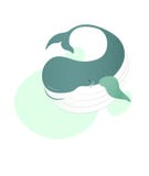 Cute cartoon whales drawing set. Adorable little blue whale vector illustration collection. vector illustration Cute cartoon whales drawing set. Adorable little blue whale vector illustration collection. vector illustration