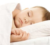 Cute Child Is Sleeping In Bed Stock Photography Cute Child Is Sleeping In Bed Stock Photography