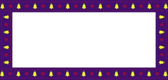 Cute Christmas or new year rectangle billboard, border, frame on white background. Cute Christmas or new year rectangle billboard, border, frame with bells and vector illustration Cute Christmas or new year rectangle billboard, border, frame on white background. Cute Christmas or new year rectangle billboard, border, frame with bells and vector illustration