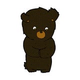 Cute Comic Cartoon Black Bear Royalty Free Stock Photos