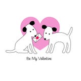 Valentine Dogs stock image. Image of happy, beau, valentines - 60997