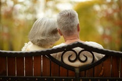 Cute Elderly Couple Stock Photo Cute Elderly Couple Stock Photo