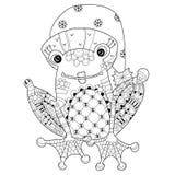 Cute Frog Prince in christmas hat.Vector sketch. vector illustration Cute Frog Prince in christmas hat.Vector sketch. vector illustration