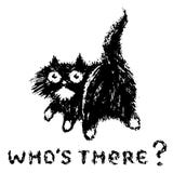 Cute fur cat turned and looked. Vector illustration. vector illustration Cute fur cat turned and looked. Vector illustration. vector illustration