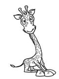 Cute giraffe illustration cartoon drawing illustration stock illustration Cute giraffe illustration cartoon drawing illustration stock illustration