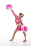 Cute Girl In Pink Cheerleader Outfit Stock Photography Cute Girl In Pink Cheerleader Outfit Stock Photography