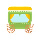 Cute Green Princess Fairytale Carriage Cartoon Vector Illustration stock illustration Cute Green Princess Fairytale Carriage Cartoon Vector Illustration stock illustration