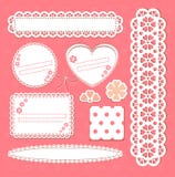 Cute Lace Vector Frames Collection Royalty Free Stock Image Cute Lace Vector Frames Collection Royalty Free Stock Image