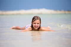 Cute Little Girl Stock Photo