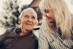 Cute mature couple having time with each other Royalty Free Stock Image Cute mature couple having time with each other Royalty Free Stock Image