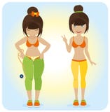 Cute Overweight Girl. Stock Images Cute Overweight Girl. Stock Images