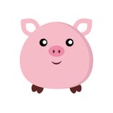 Cute pig sticker vector illustration Cute pig sticker vector illustration