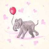 Elephant Holding Balloons Stock Illustrations – 25 Elephant Holding