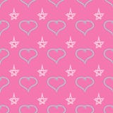 Cute seamless pattern with hearts and stars drawn by watercolour brush. Sketch, graffiti, paint. Vector illustration. vector illustration Cute seamless pattern with hearts and stars drawn by watercolour brush. Sketch, graffiti, paint. Vector illustration. vector illustration