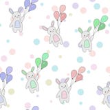 Cute seamless pattern of rabbits royalty free illustration Cute seamless pattern of rabbits royalty free illustration