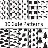 Cute seamless patterns vector illustration Cute seamless patterns vector illustration