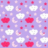 Cute Star, Cloud and Moon Seamless Pattern Background Vector Illustration vector illustration Cute Star, Cloud and Moon Seamless Pattern Background Vector Illustration vector illustration