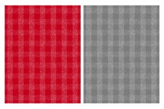 Cute White Grid Vector Patterns. Red and Gray Background. vector illustration Cute White Grid Vector Patterns. Red and Gray Background. vector illustration