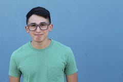 Cute young ethnic male with glasses stock photos Cute young ethnic male with glasses stock photos