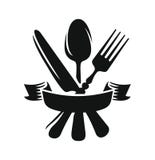 Black Knife Spoon And Fork Stock Vector Illustration Of Icon Metal