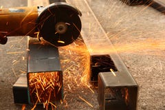 Cutting Metal. Stock Photo Cutting Metal. Stock Photo
