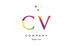 cv c v creative rainbow colors alphabet letter logo icon royalty free illustration cv c v creative rainbow colors alphabet letter logo icon royalty free illustration